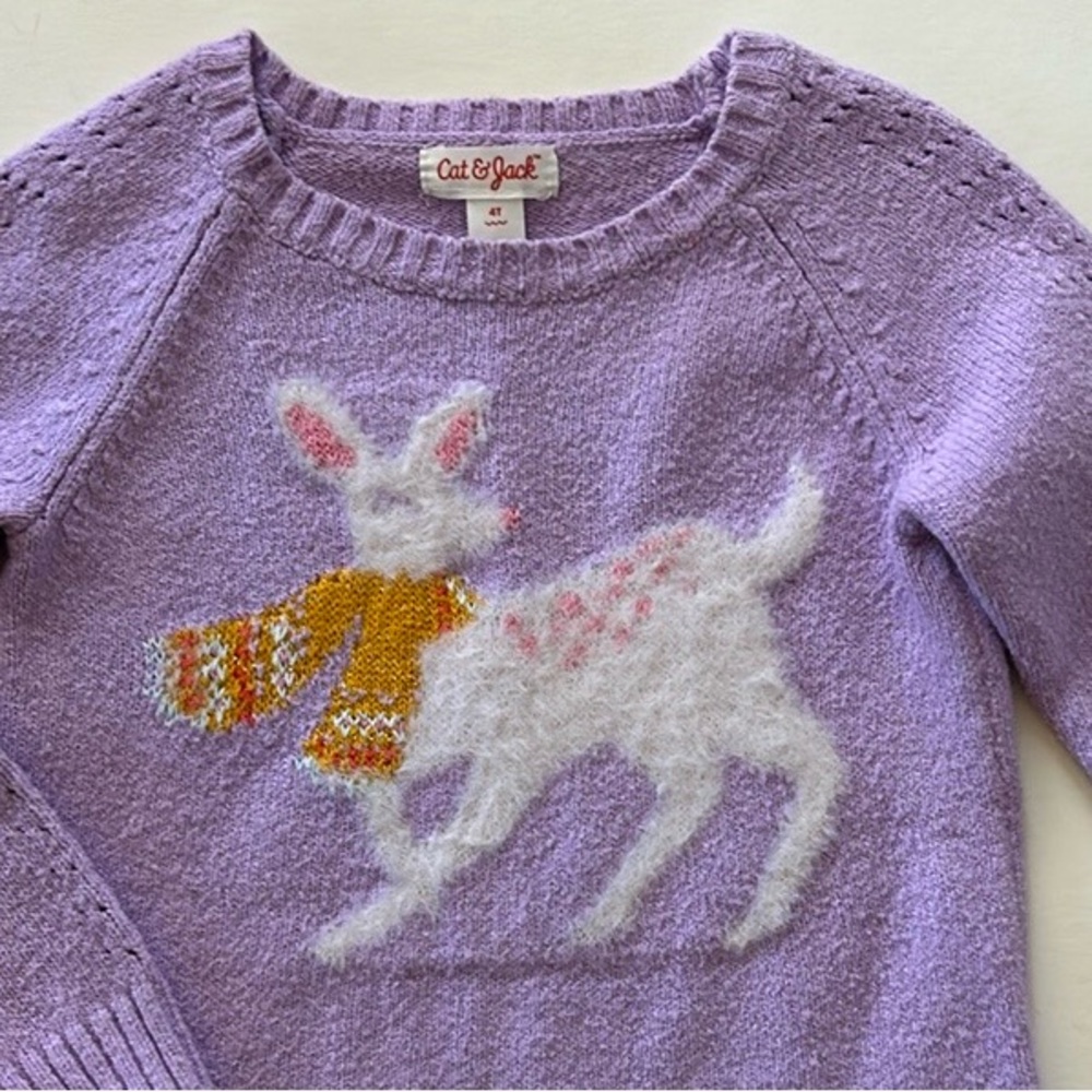 Cat & Jack Reindeer Sweater - Picture 2 of 5